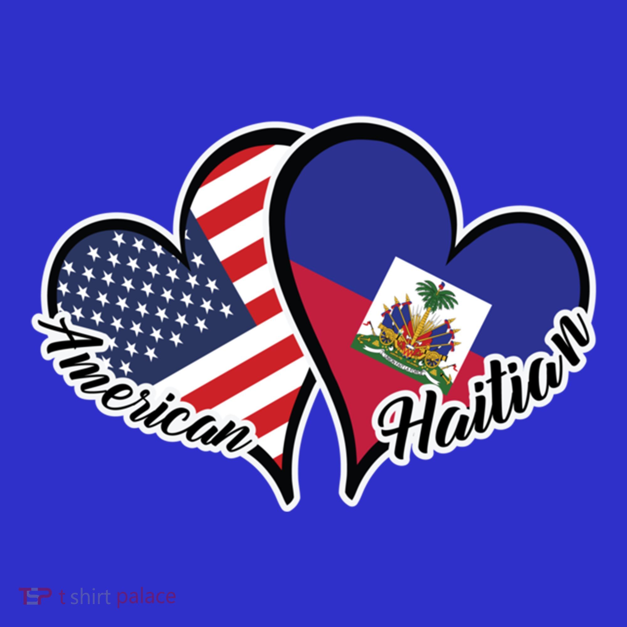 Haitian Roots American Usa Flag Heart Half Haitian Haiti Gift Apron