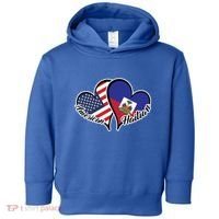 Haitian Roots American Usa Flag Heart Half Haitian Haiti Gift Toddler Hoodie thumb 0