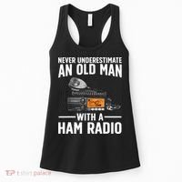 Ham Radio Art For Grandpa Amateur Radio Ham Operator Women's Tank Top thumb 0