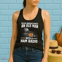 Ham Radio Art For Grandpa Amateur Radio Ham Operator Women's Tank Top thumb 2