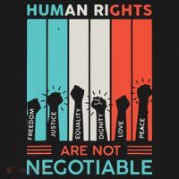 Human Rights Are Not Negotiable Ornament thumb 1