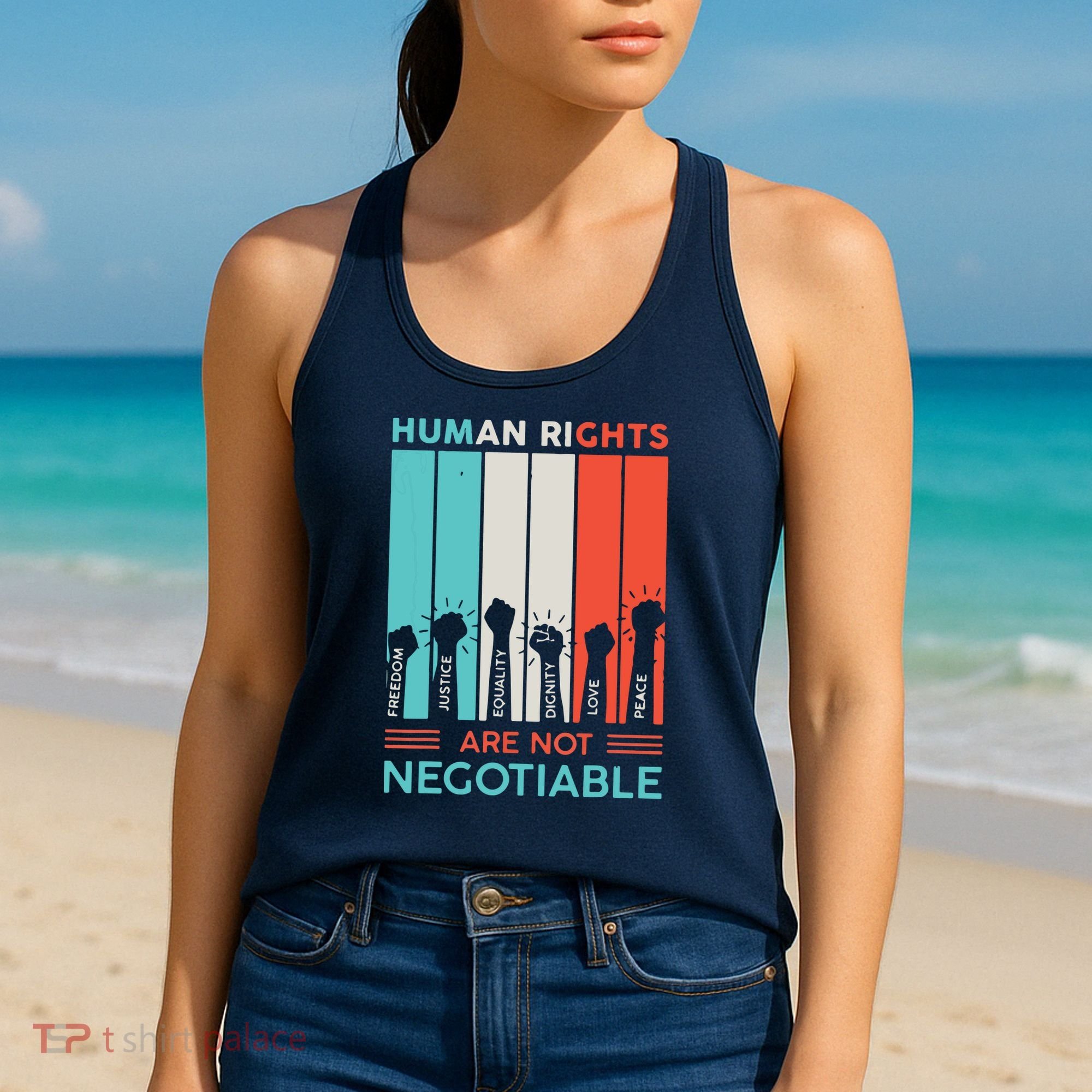 Human Rights Are Not Negotiable Women's Tank Top
