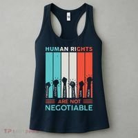 Human Rights Are Not Negotiable Women's Tank Top thumb 3