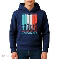 Human Rights Are Not Negotiable Kids Hoodie thumb 4