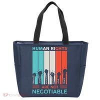 Human Rights Are Not Negotiable Tote Bag thumb 0