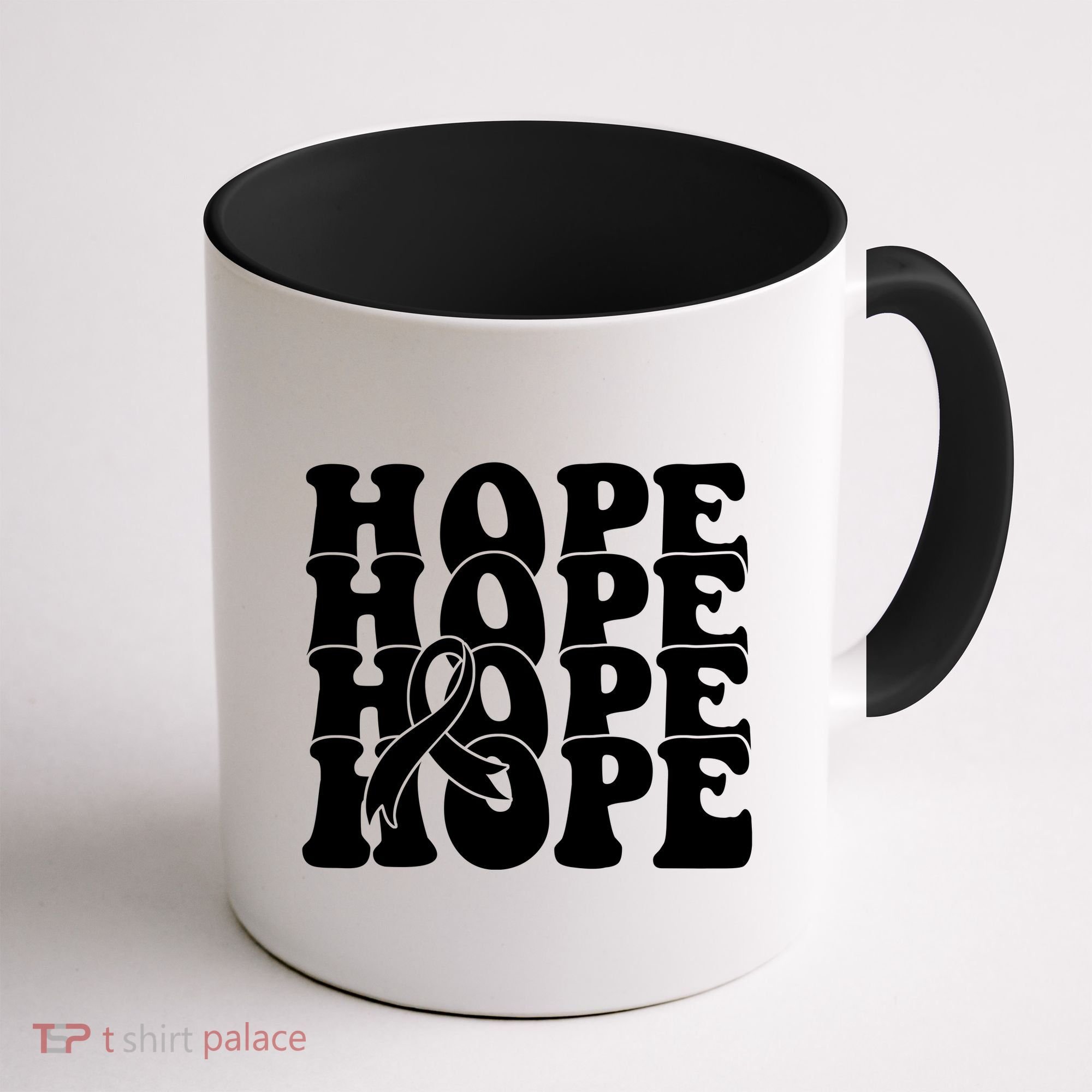 Hope Ribbon Breast Cancer Awareness Month Coffee Mug