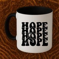Hope Ribbon Breast Cancer Awareness Month Coffee Mug thumb 2