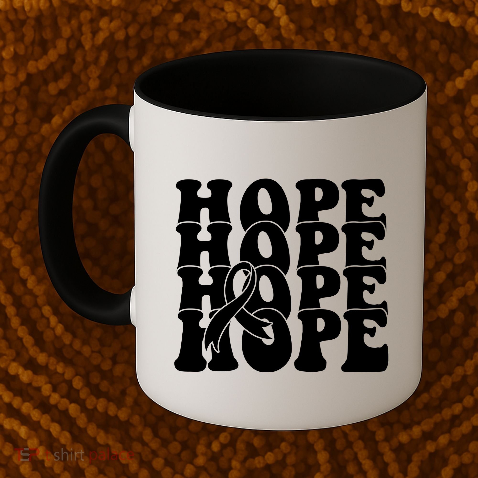 Hope Ribbon Breast Cancer Awareness Month Coffee Mug