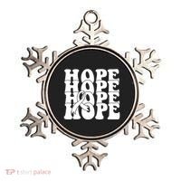 Hope Ribbon Breast Cancer Awareness Month Ornament thumb 0