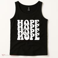 Hope Ribbon Breast Cancer Awareness Month Tank Top thumb 2