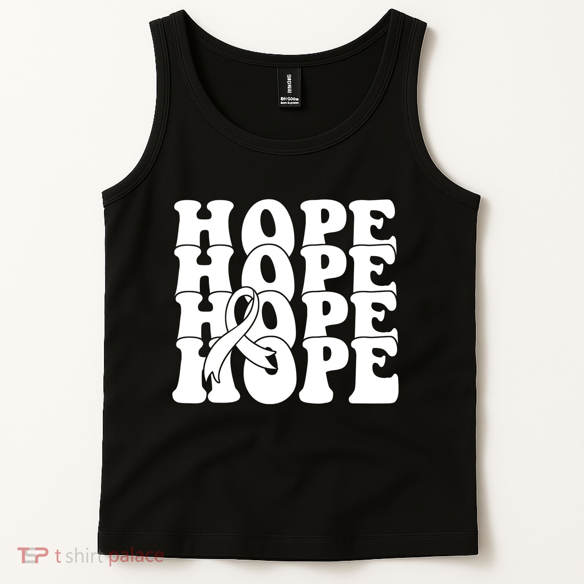 Hope Ribbon Breast Cancer Awareness Month Tank Top