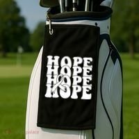 Hope Ribbon Breast Cancer Awareness Month Golf Towel thumb 2