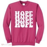 Hope Ribbon Breast Cancer Awareness Month Sweatshirt thumb 0