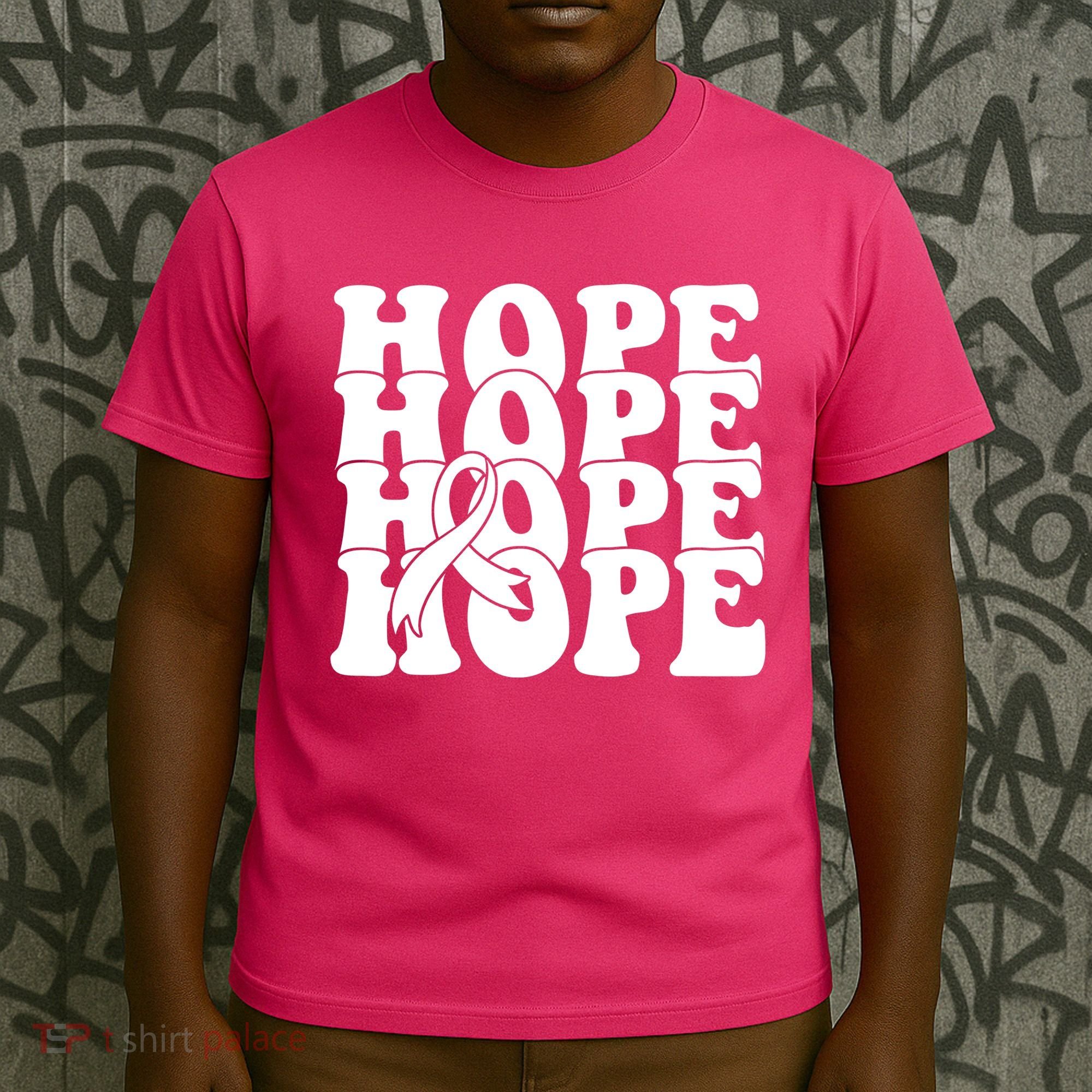 Hope Ribbon Breast Cancer Awareness Month T-Shirt