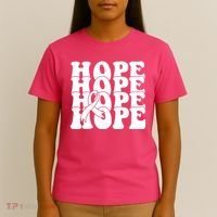 Hope Ribbon Breast Cancer Awareness Month T-Shirt thumb 4
