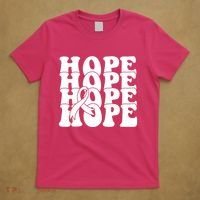 Hope Ribbon Breast Cancer Awareness Month T-Shirt thumb 5