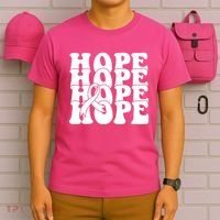 Hope Ribbon Breast Cancer Awareness Month T-Shirt thumb 6