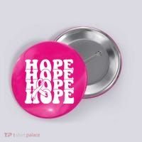Hope Ribbon Breast Cancer Awareness Month Button thumb 0