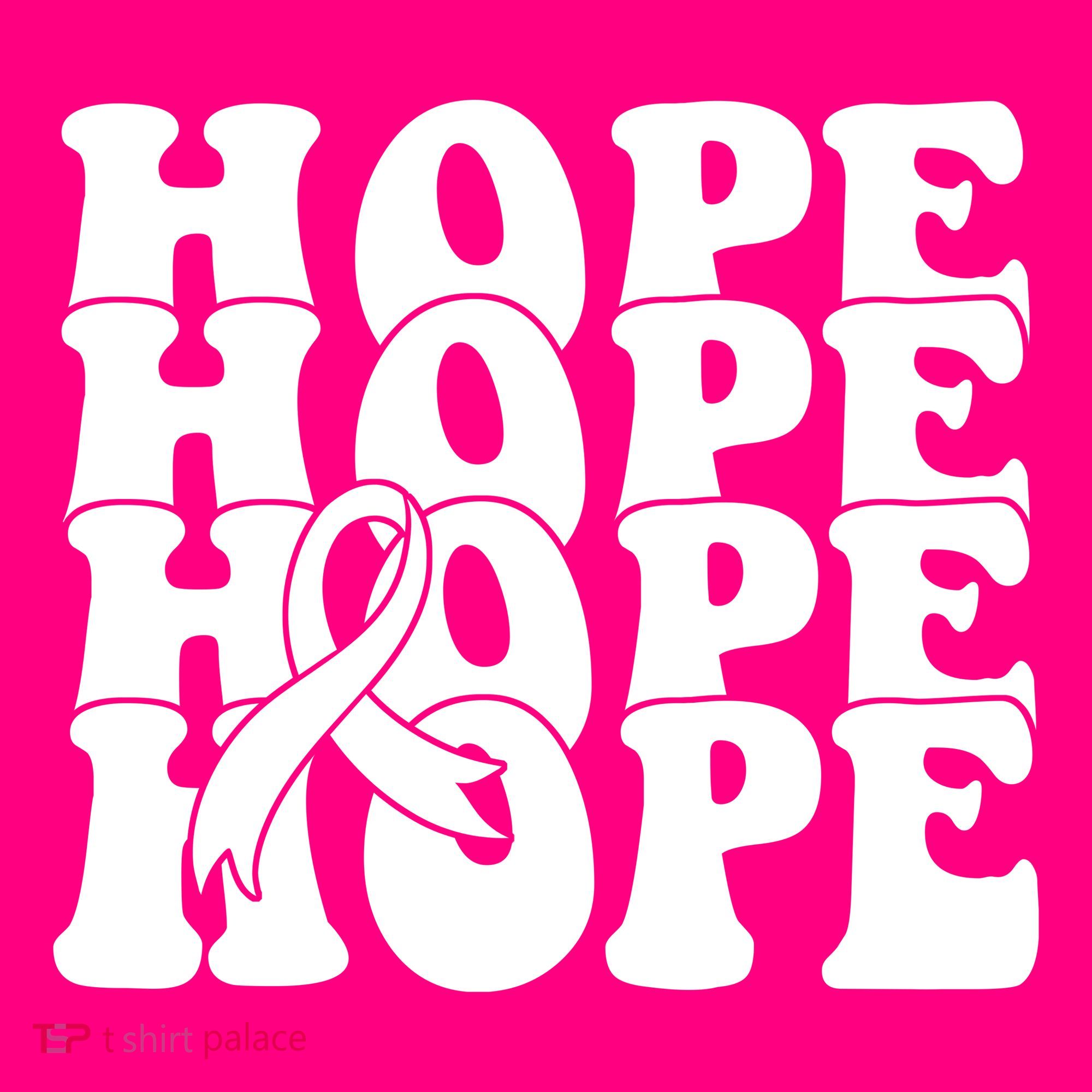 Hope Ribbon Breast Cancer Awareness Month Coaster