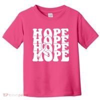 Hope Ribbon Breast Cancer Awareness Month Toddler T-Shirt thumb 0