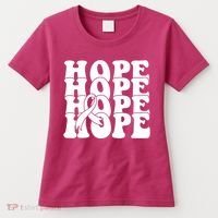 Hope Ribbon Breast Cancer Awareness Month Women's T-Shirt thumb 0