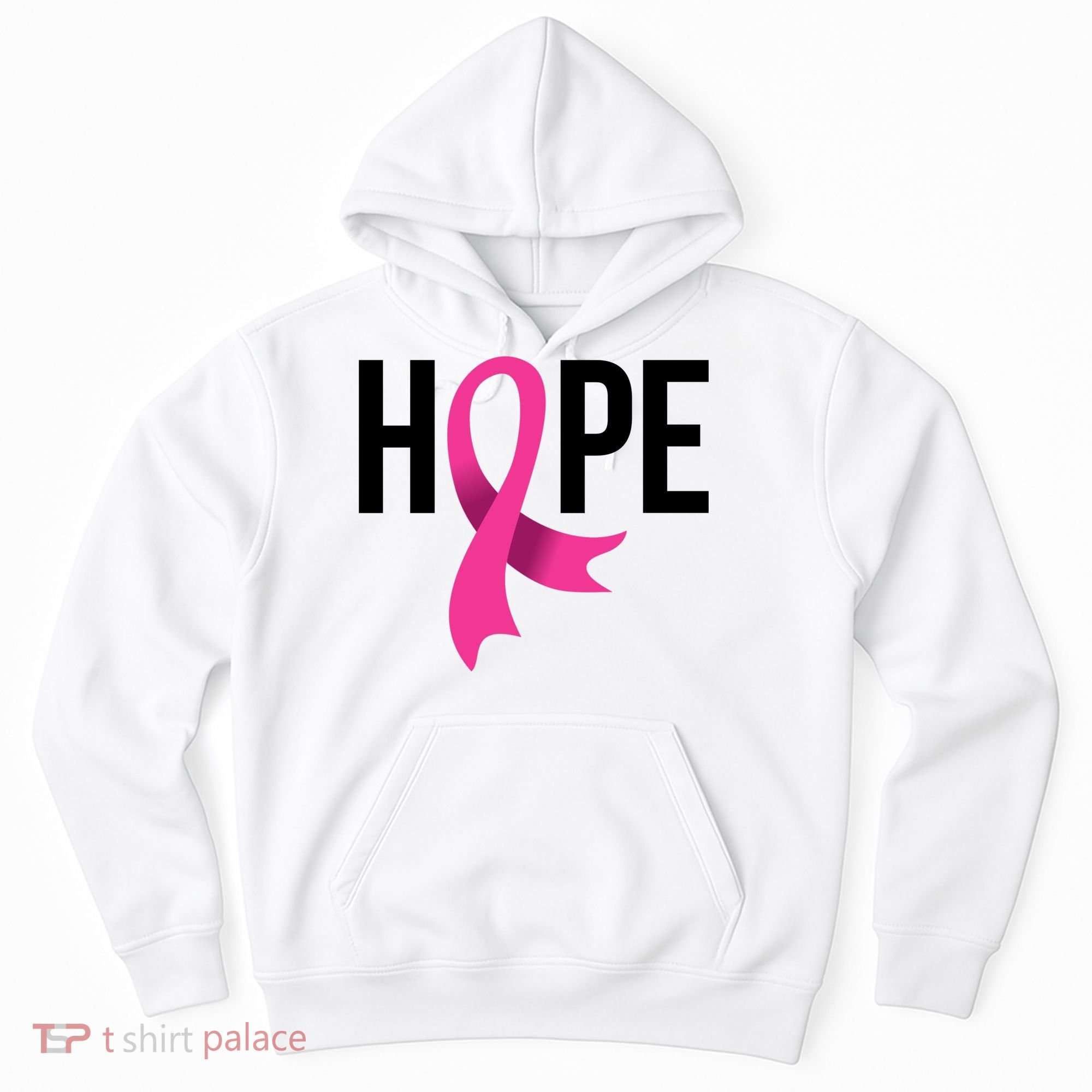 Hope Ribbon Breast Cancer Awareness Month Hoodie