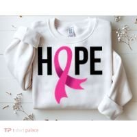 Hope Ribbon Breast Cancer Awareness Month Sweatshirt thumb 2