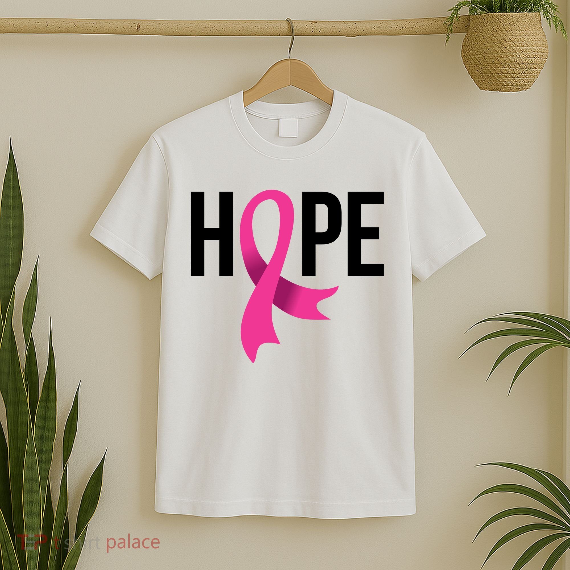 Hope Ribbon Breast Cancer Awareness Month T-Shirt