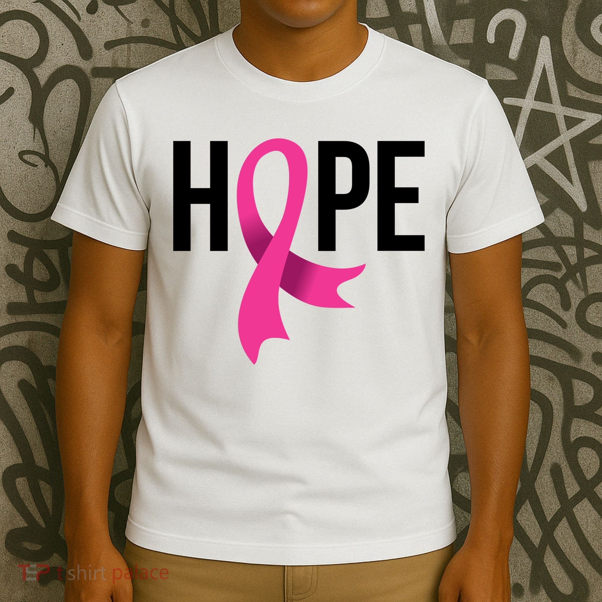 Hope Ribbon Breast Cancer Awareness Month T-Shirt