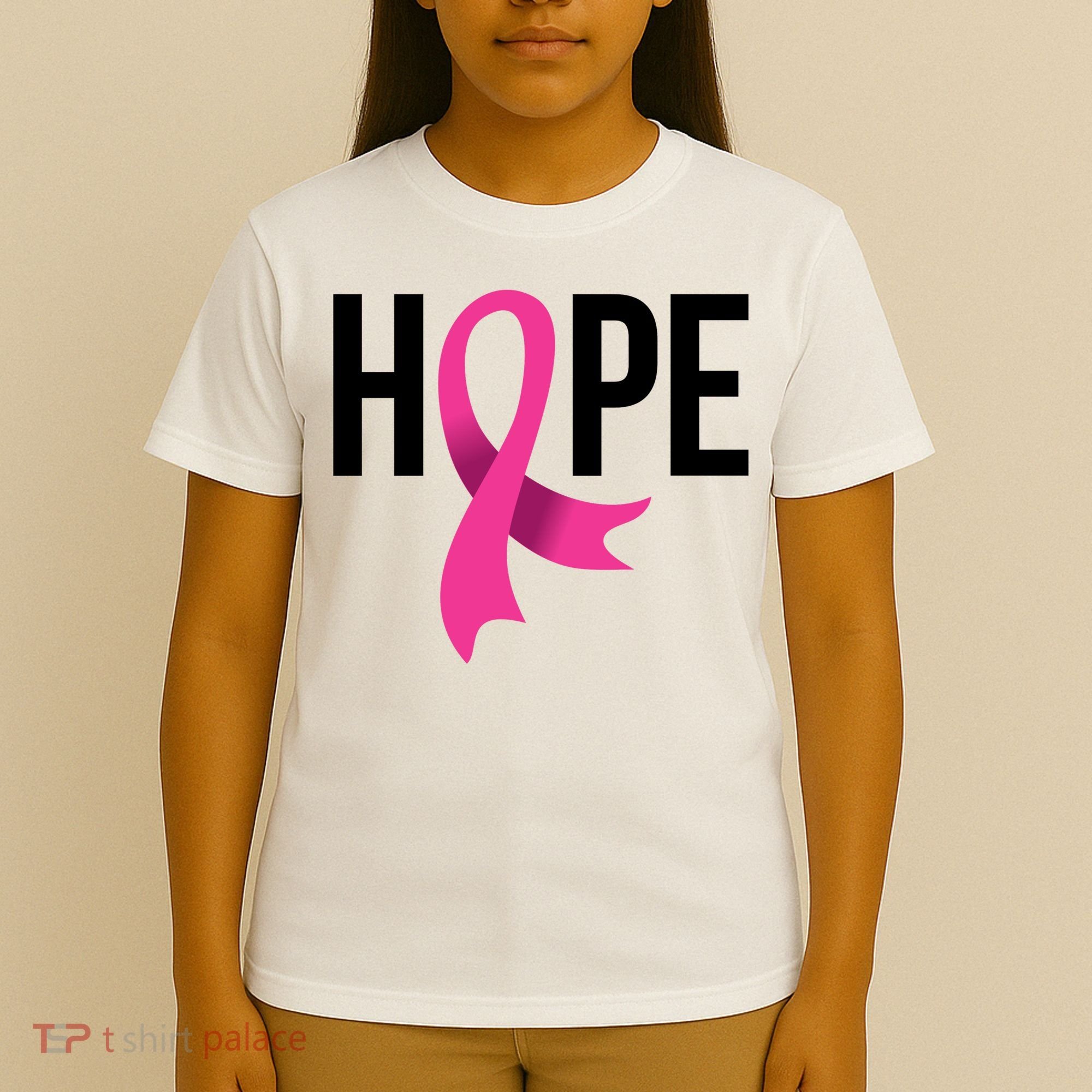 Hope Ribbon Breast Cancer Awareness Month T-Shirt