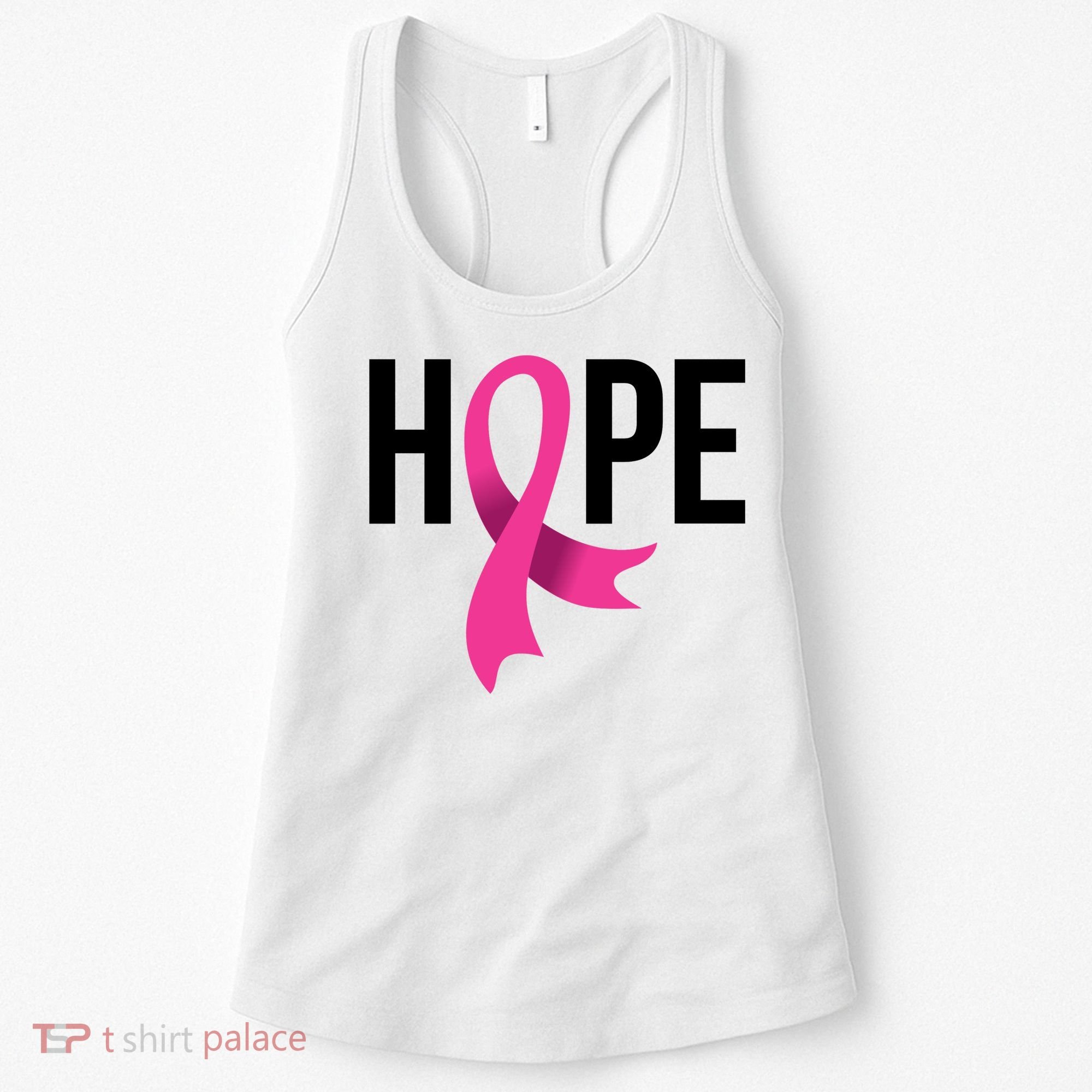 Hope Ribbon Breast Cancer Awareness Month Women's Tank Top