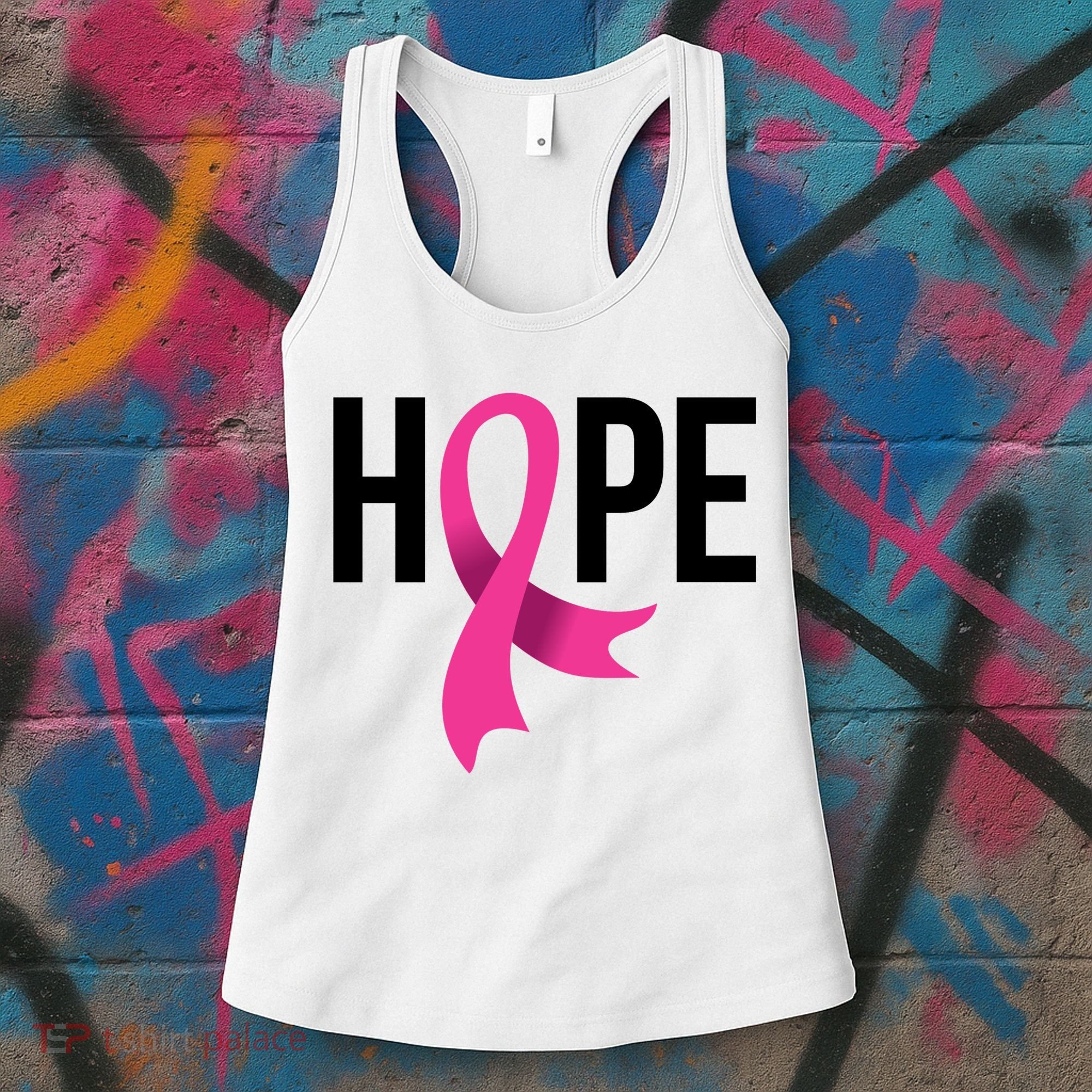 Hope Ribbon Breast Cancer Awareness Month Women's Tank Top