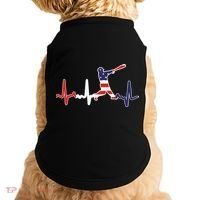 Home Run Baseball Flag Baseball Heartbeat Doggie Tank thumb 0