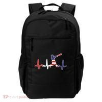 Home Run Baseball Flag Baseball Heartbeat Backpack thumb 0