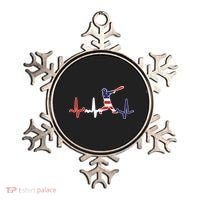 Home Run Baseball Flag Baseball Heartbeat Ornament thumb 0