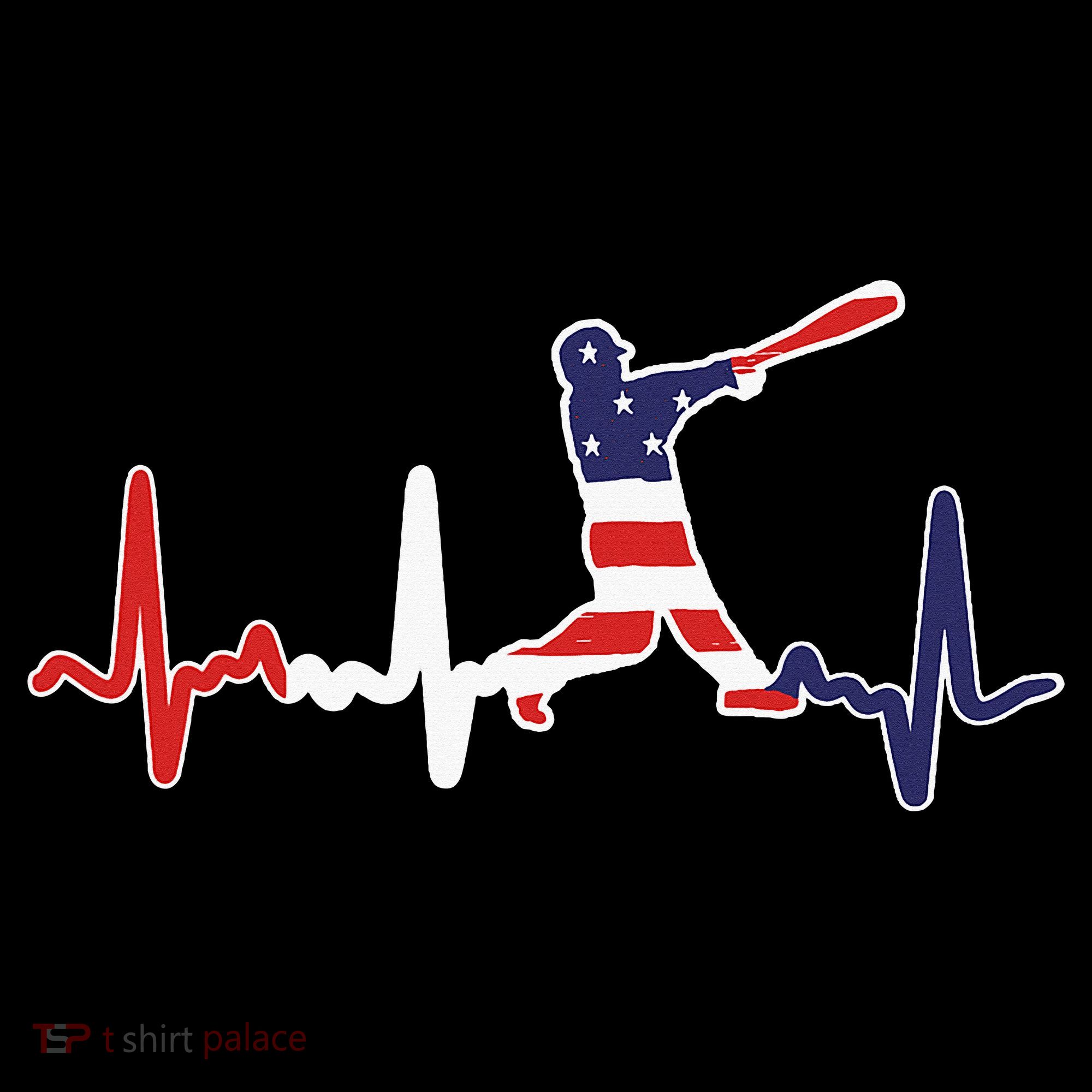 Home Run Baseball Flag Baseball Heartbeat Women's Tank Top
