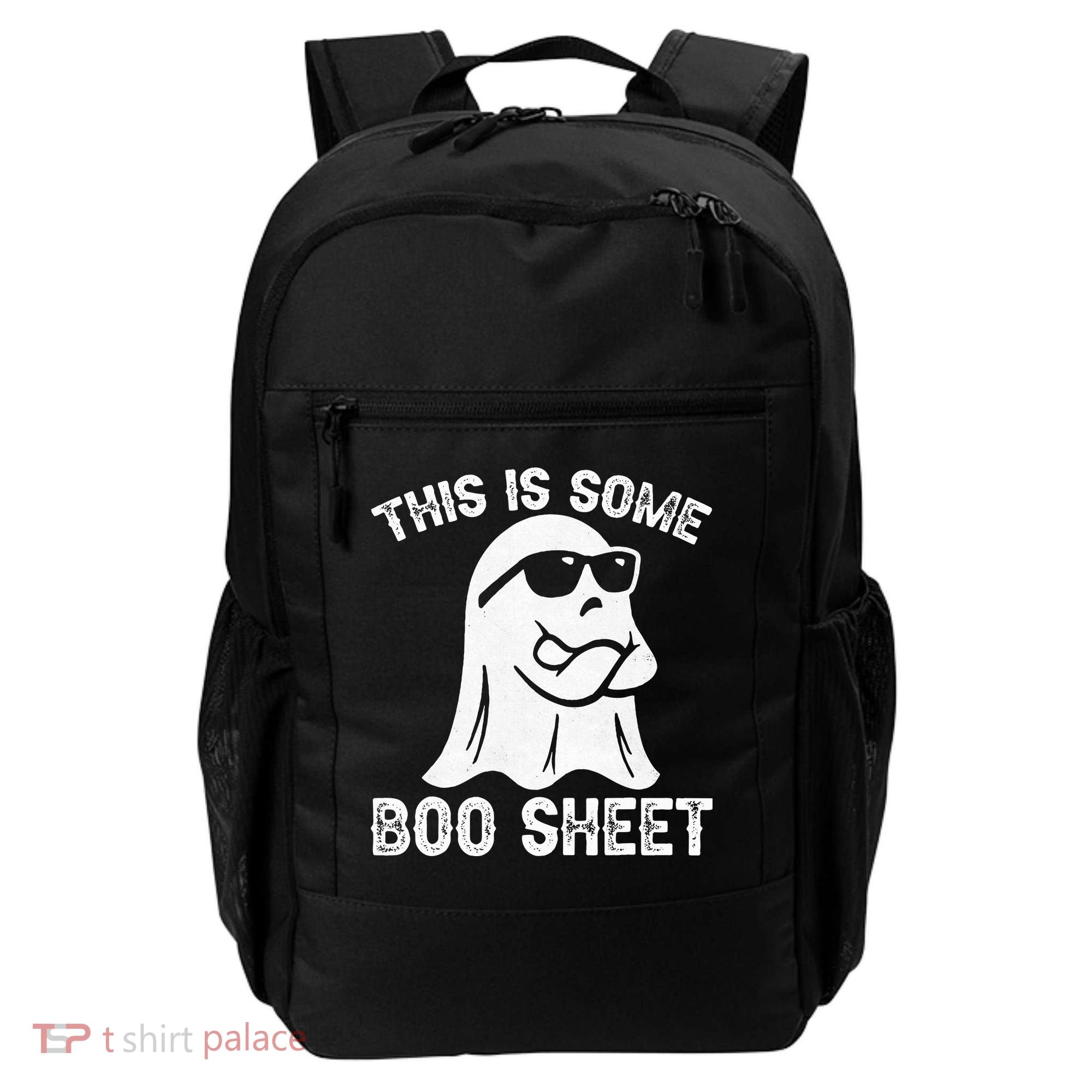 Halloween Retro Boo Ghost This Is Some Boo Sheet Backpack