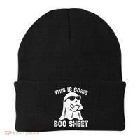 Halloween Retro Boo Ghost This Is Some Boo Sheet Beanie thumb 0