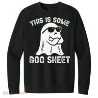 Halloween Retro Boo Ghost This Is Some Boo Sheet V.I.T. Fleece Crew Sweatshirt thumb 0