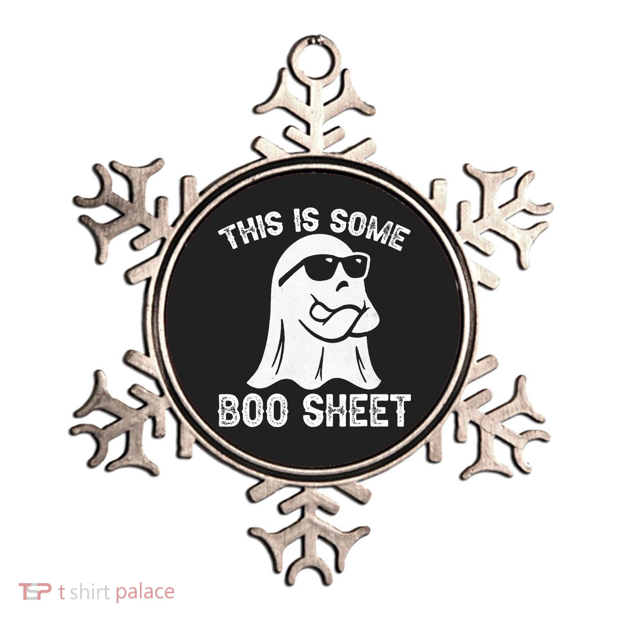Halloween Retro Boo Ghost This Is Some Boo Sheet Ornament