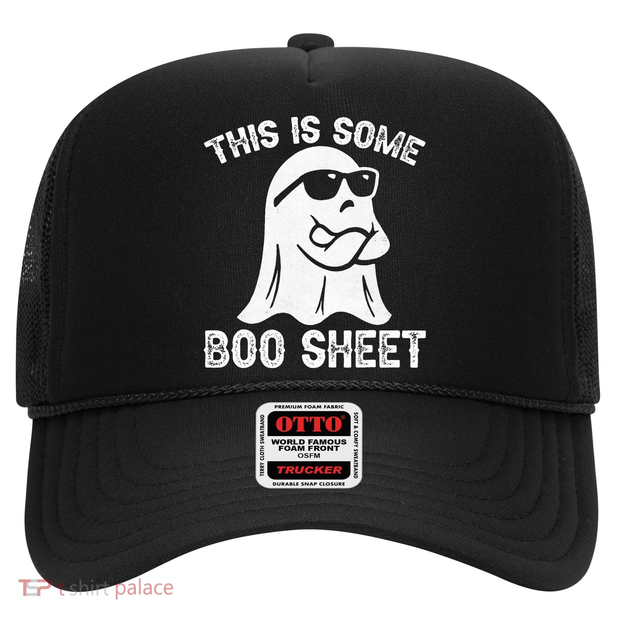 Halloween Retro Boo Ghost This Is Some Boo Sheet Hat