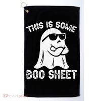 Halloween Retro Boo Ghost This Is Some Boo Sheet Golf Towel thumb 0