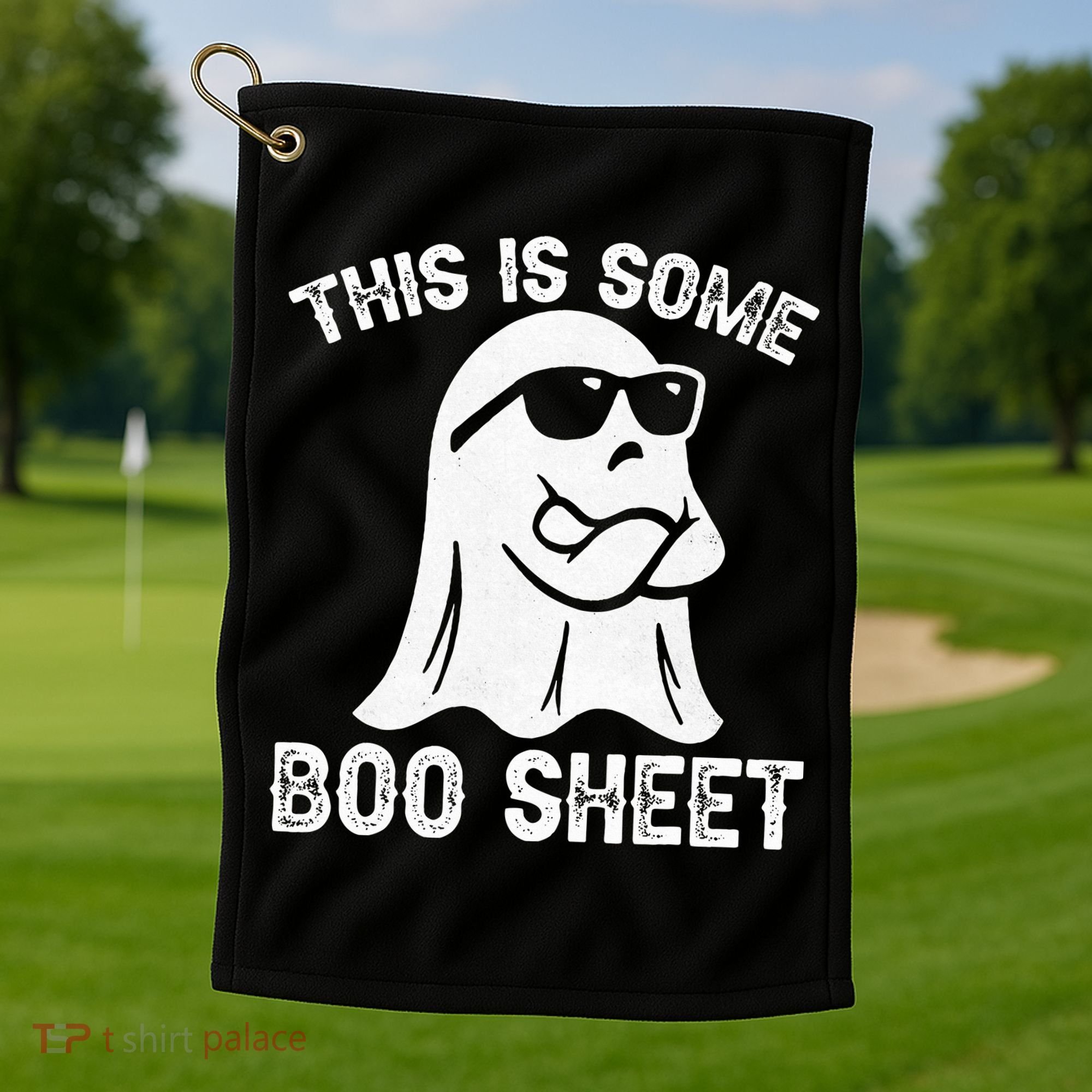 Halloween Retro Boo Ghost This Is Some Boo Sheet Golf Towel