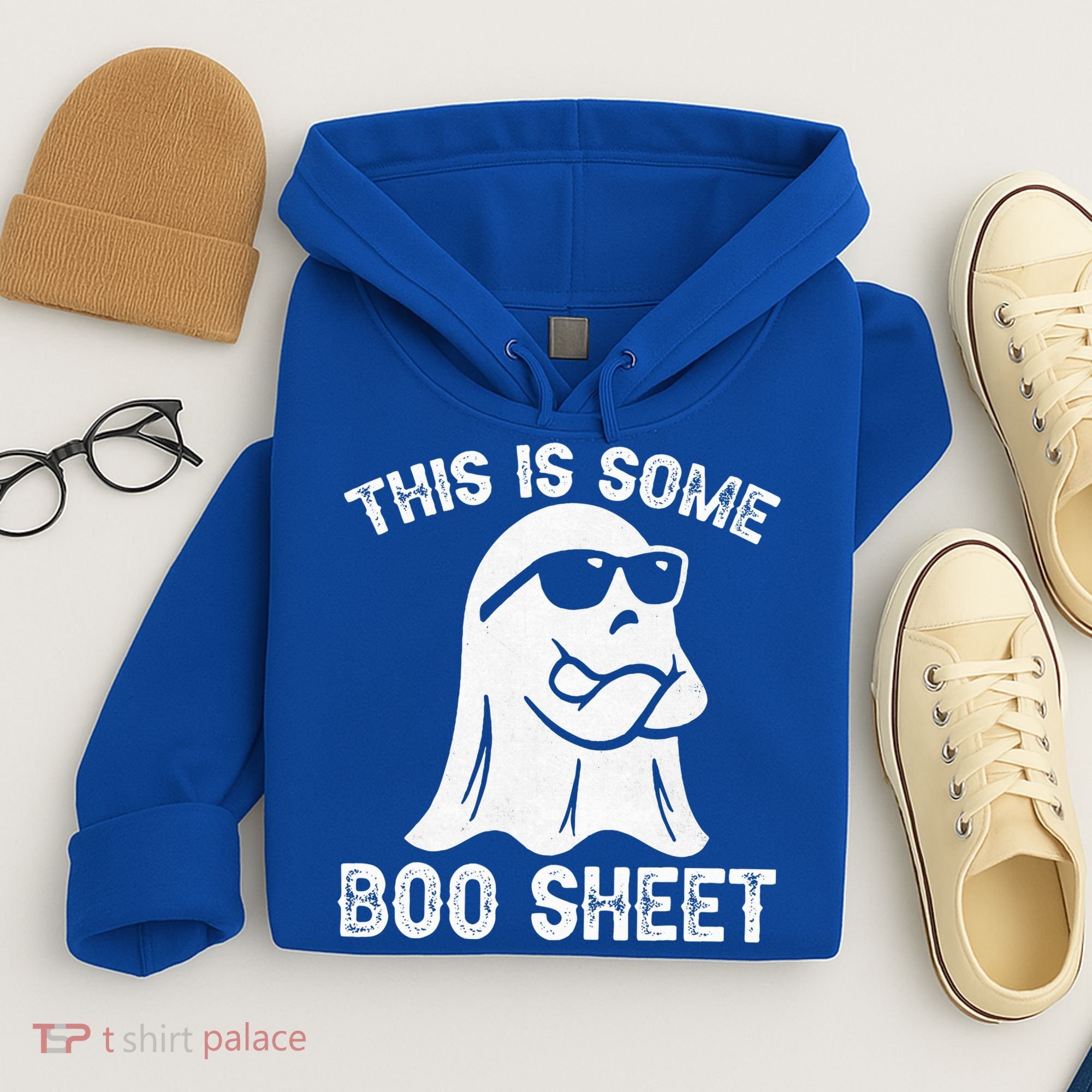 Halloween Retro Boo Ghost This Is Some Boo Sheet Hoodie