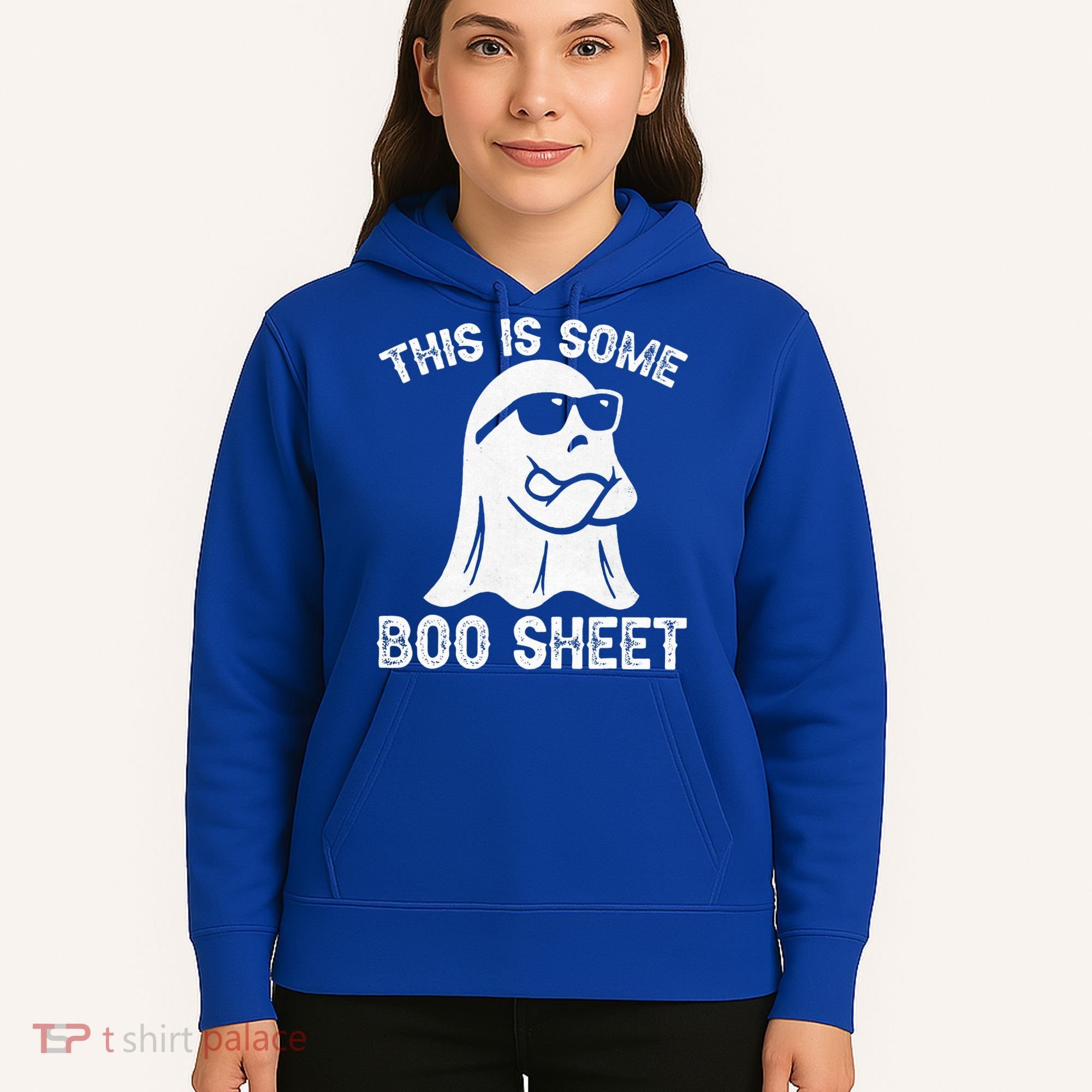 Halloween Retro Boo Ghost This Is Some Boo Sheet Hoodie