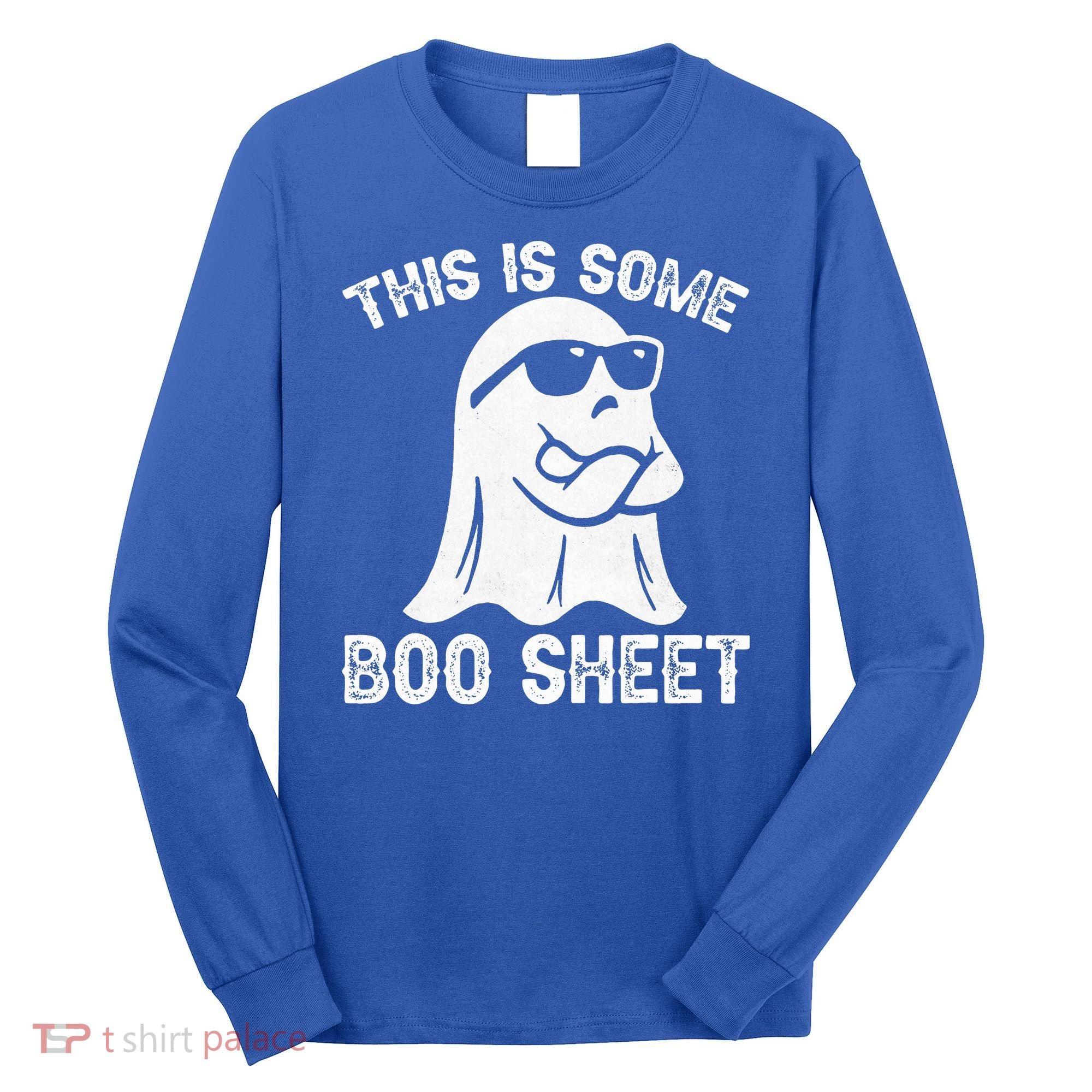 Halloween Retro Boo Ghost This Is Some Boo Sheet Long Sleeve Shirt