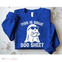 Halloween Retro Boo Ghost This Is Some Boo Sheet Sweatshirt thumb 2