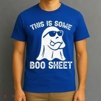 Halloween Retro Boo Ghost This Is Some Boo Sheet T-Shirt thumb 3