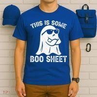 Halloween Retro Boo Ghost This Is Some Boo Sheet T-Shirt thumb 6
