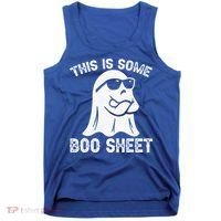 Halloween Retro Boo Ghost This Is Some Boo Sheet Tank Top thumb 0